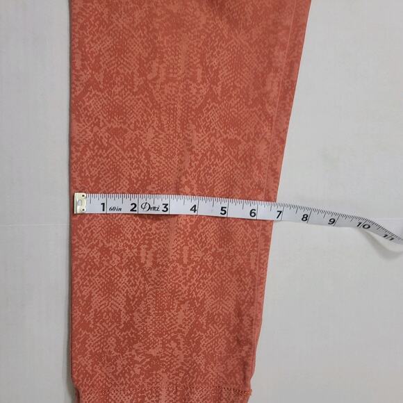 E39 By Eric Womens Ankle Pants Size 6 Cotton Orange Print - Picture 9 of 9